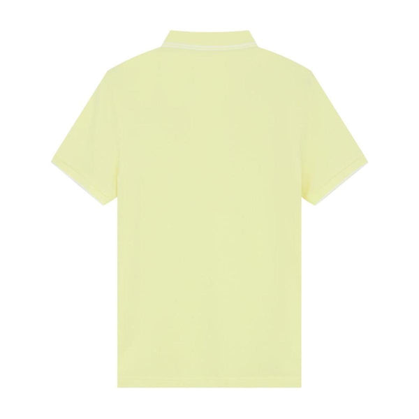 Cotton/Lycra Pique Flat Knitted Collar Short Sleeve Slim Solid Polo