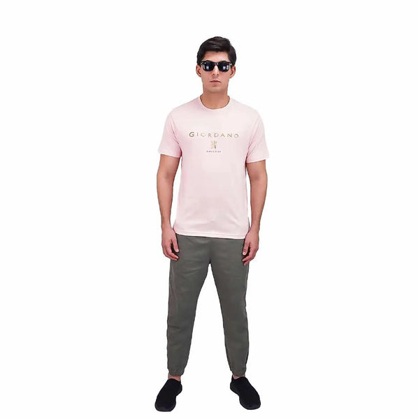 Cotton Jersey Crewneck Short Sleeve Slim Print Tee