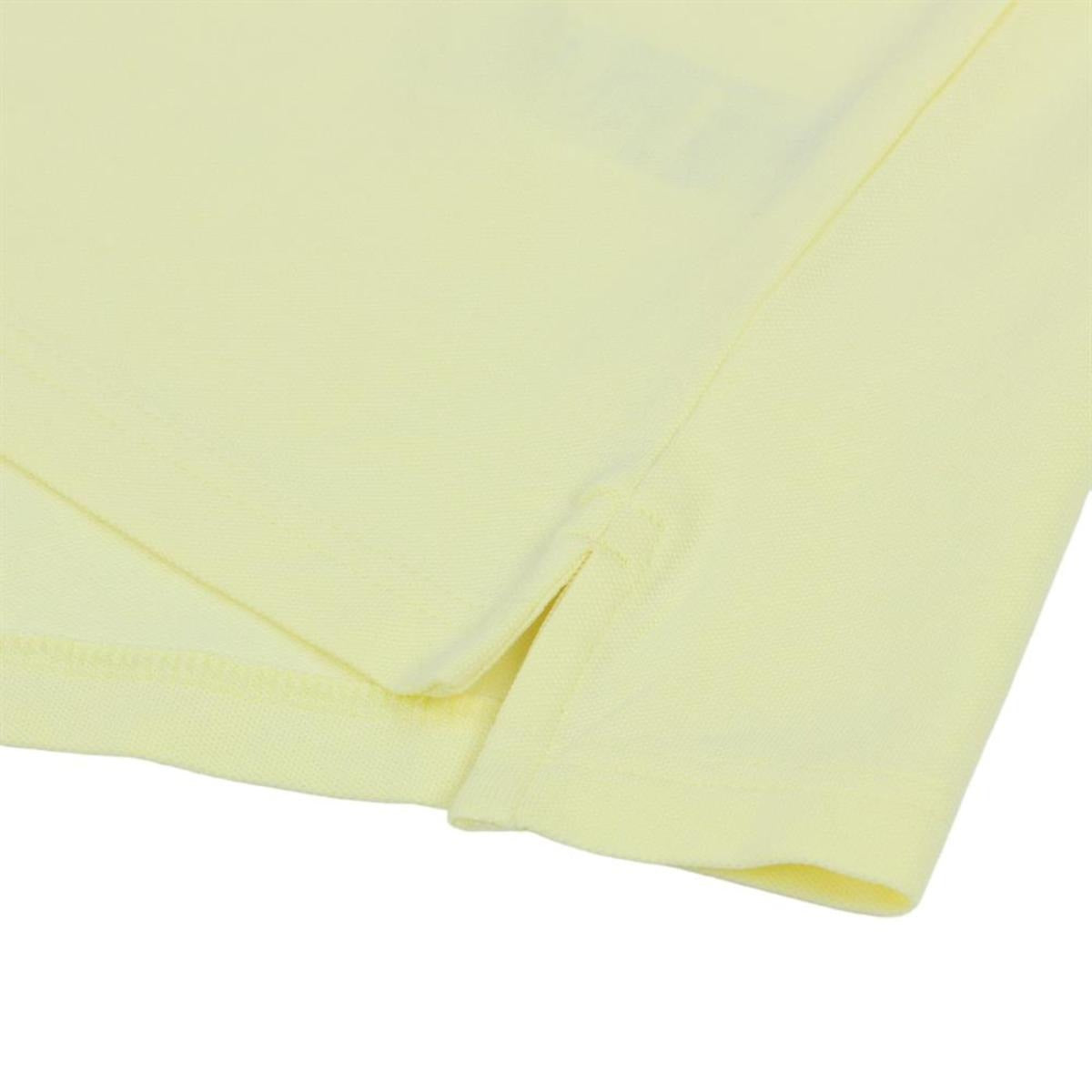 Cotton/Lycra Pique Flat Knitted Collar Short Sleeve Slim Solid Polo