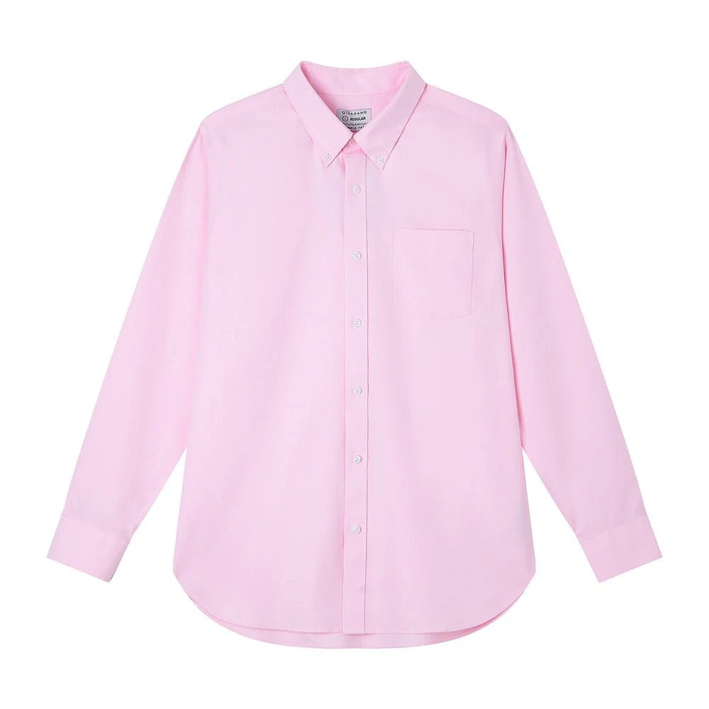 Men's Cotton Long-Sleeve Wrinkle-Free Shirt (Premium)