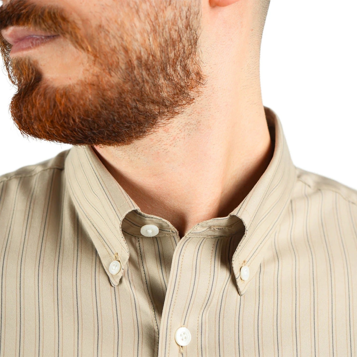 Cotton Wrinkle Free Long Sleeve Regular Button Front Garment Wash Shirt