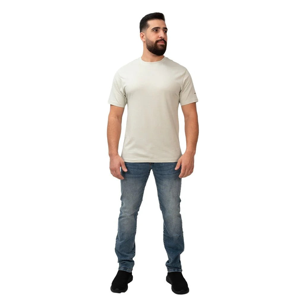 Cotton Jersey Crewneck Short Sleeve Slim Tee