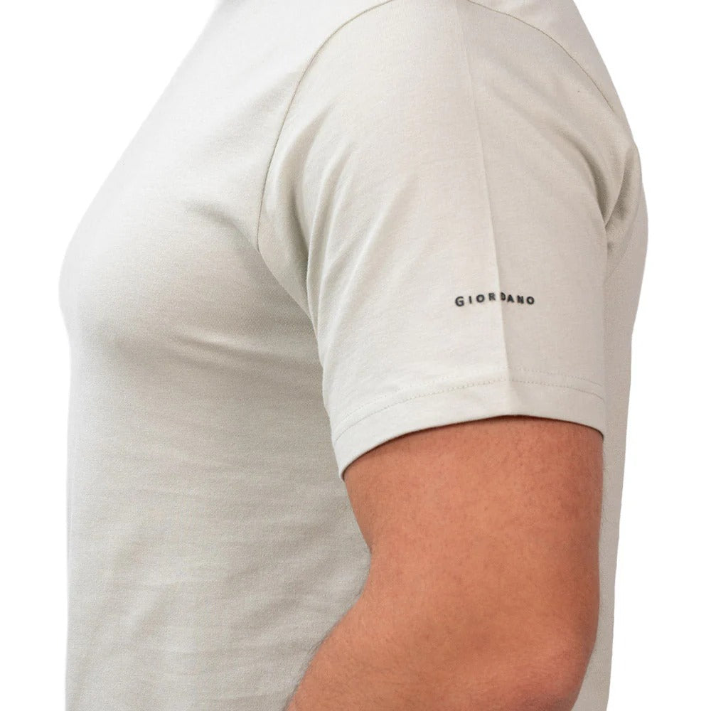 Cotton Jersey Crewneck Short Sleeve Slim Tee