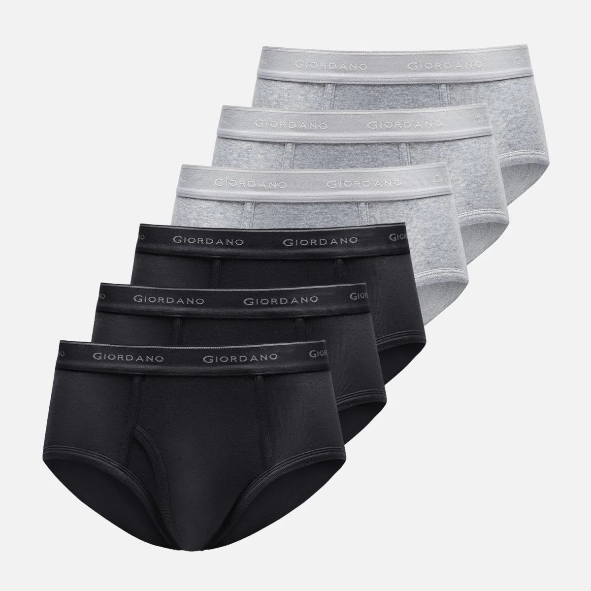 Men's Classic Cotton Rib Briefs 6-Pack Essentials