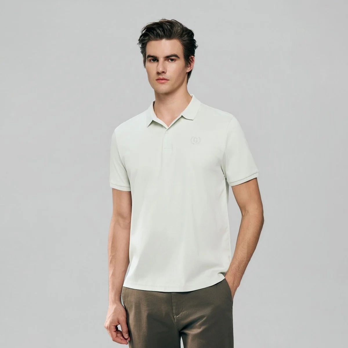 Men Slim Liquid Touch Cotton Polo Shirt (Feel the Difference)