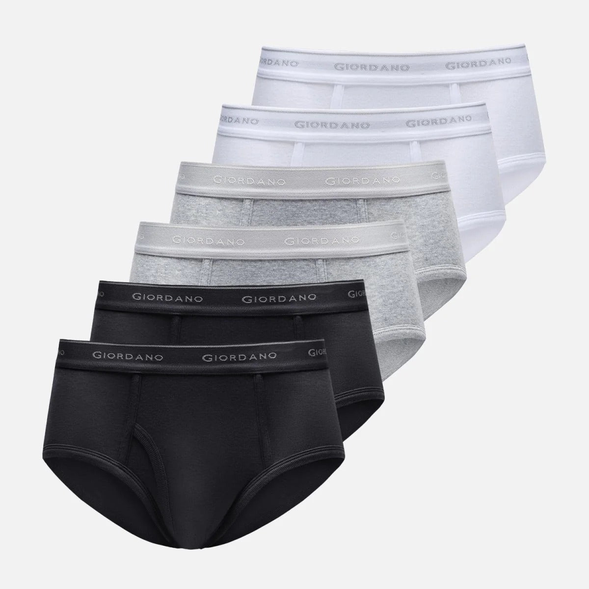 Men's Classic Cotton Rib Briefs 6-Pack Essentials