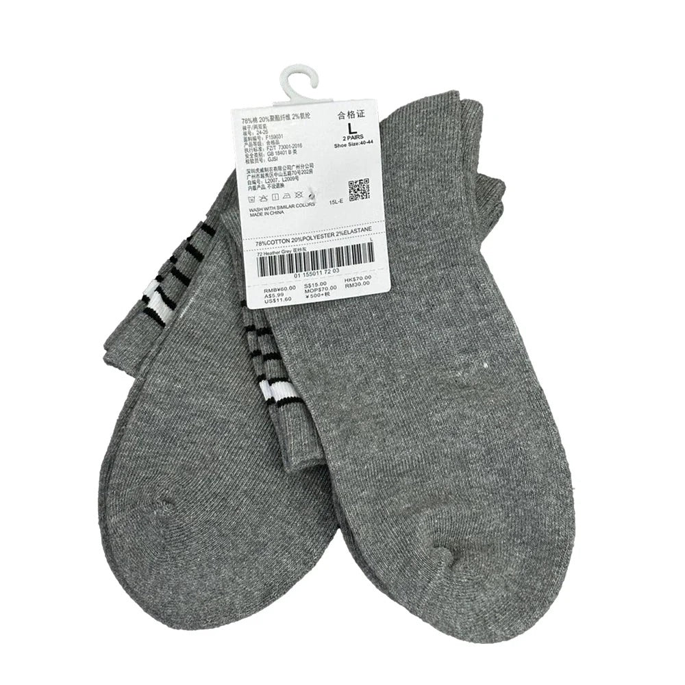 2-Pack Cotton-Blend Mid-Length Socks – Essentials Collection