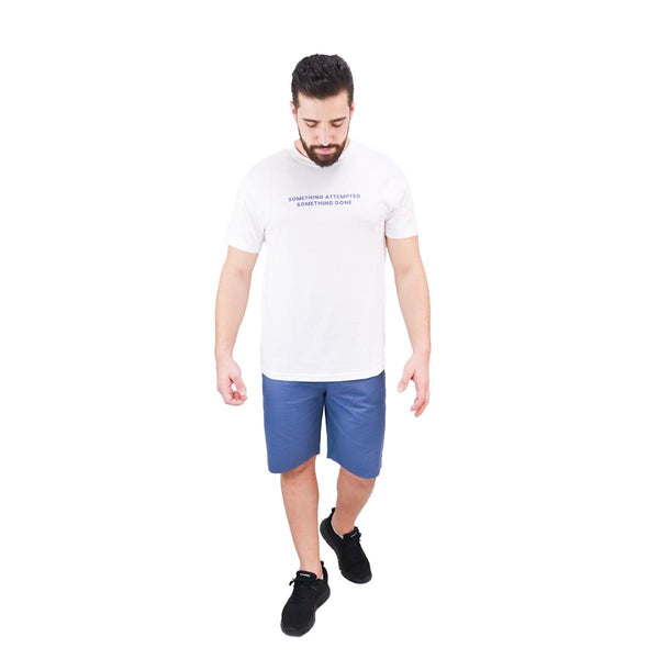 Cotton Jersey Crewneck Short Sleeve Slim Print Tees