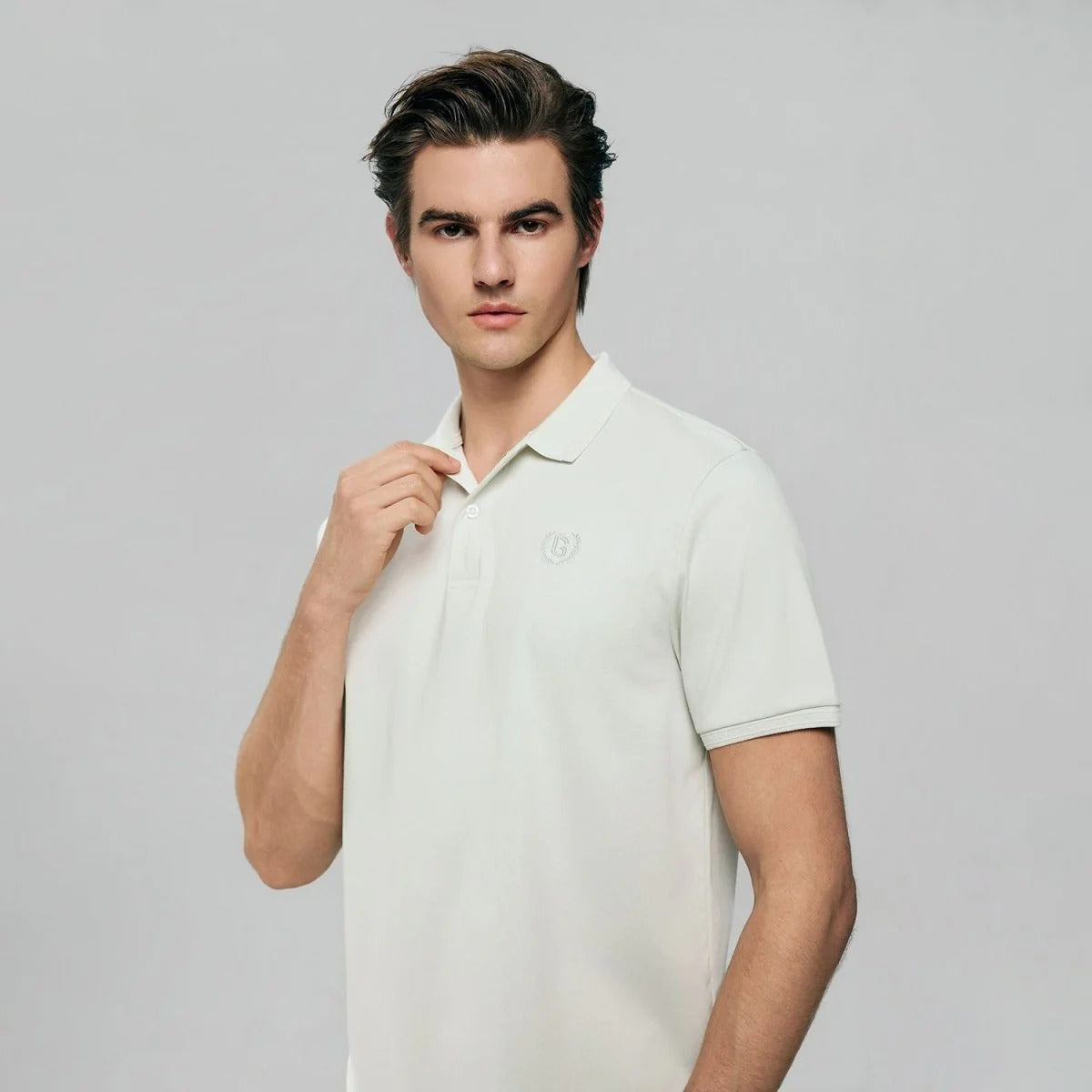Men Slim Liquid Touch Cotton Polo Shirt (Feel the Difference)