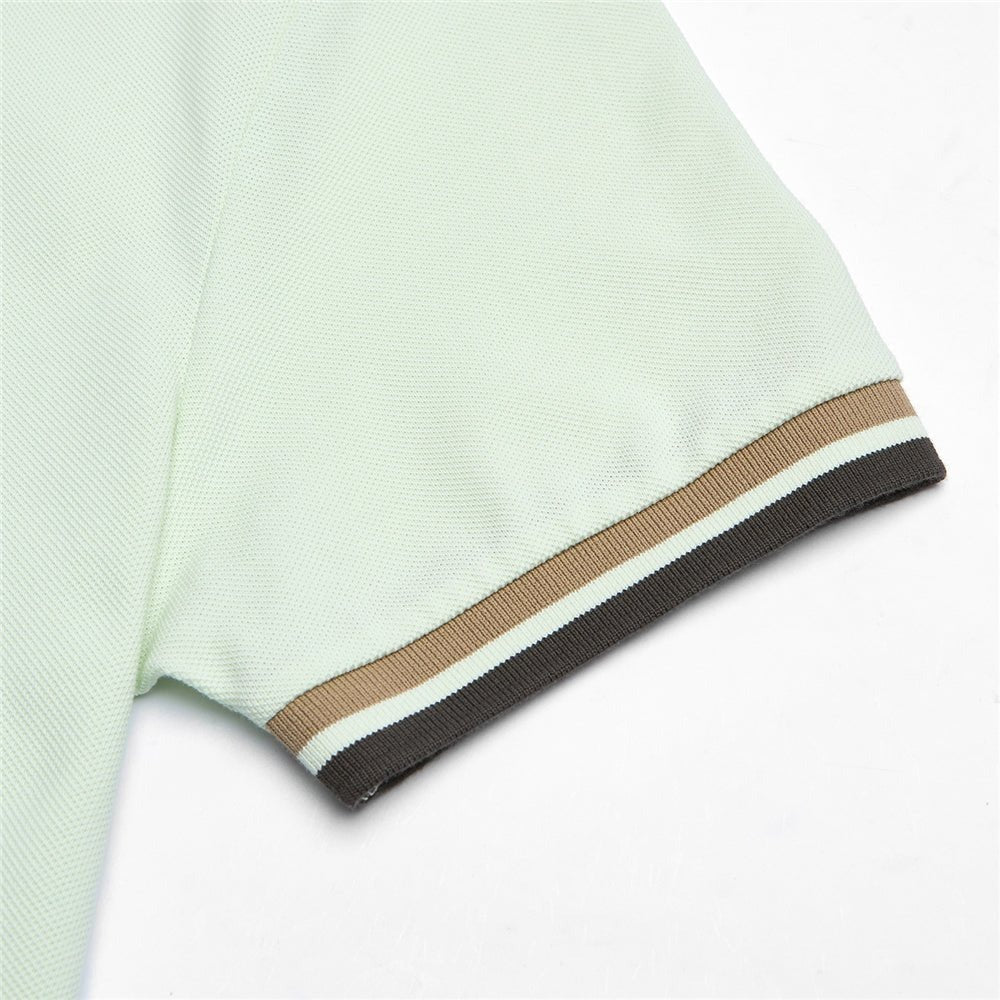 Men’s Slim Fit Embroidery Solid Polo