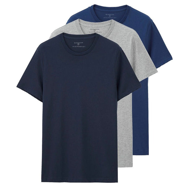 Cotton Jersey Crewneck Short Sleeve Regular 3 Packs (Essentials)