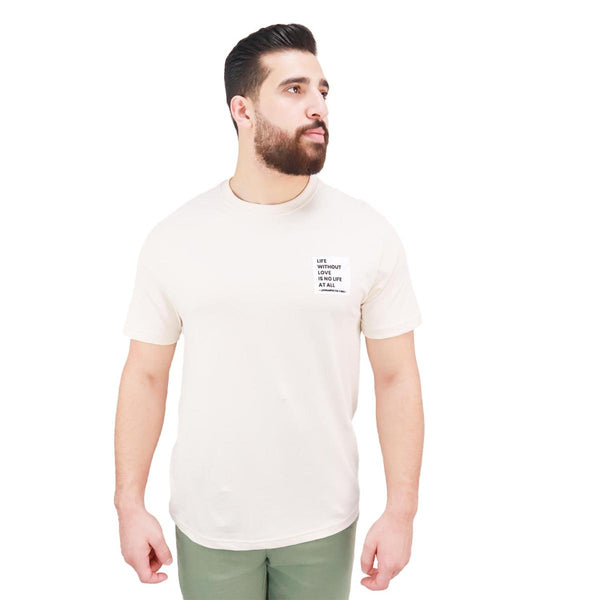 Cotton Jersey Crewneck Short Sleeve Slim Print Tees