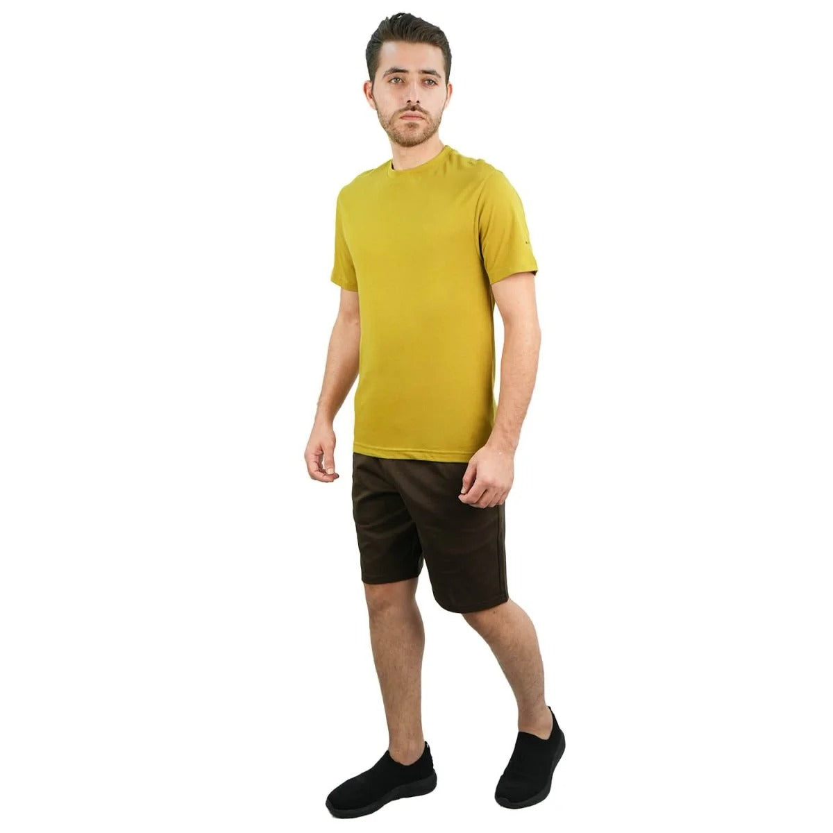 Cotton Jersey Crewneck Short Sleeve Slim Tee