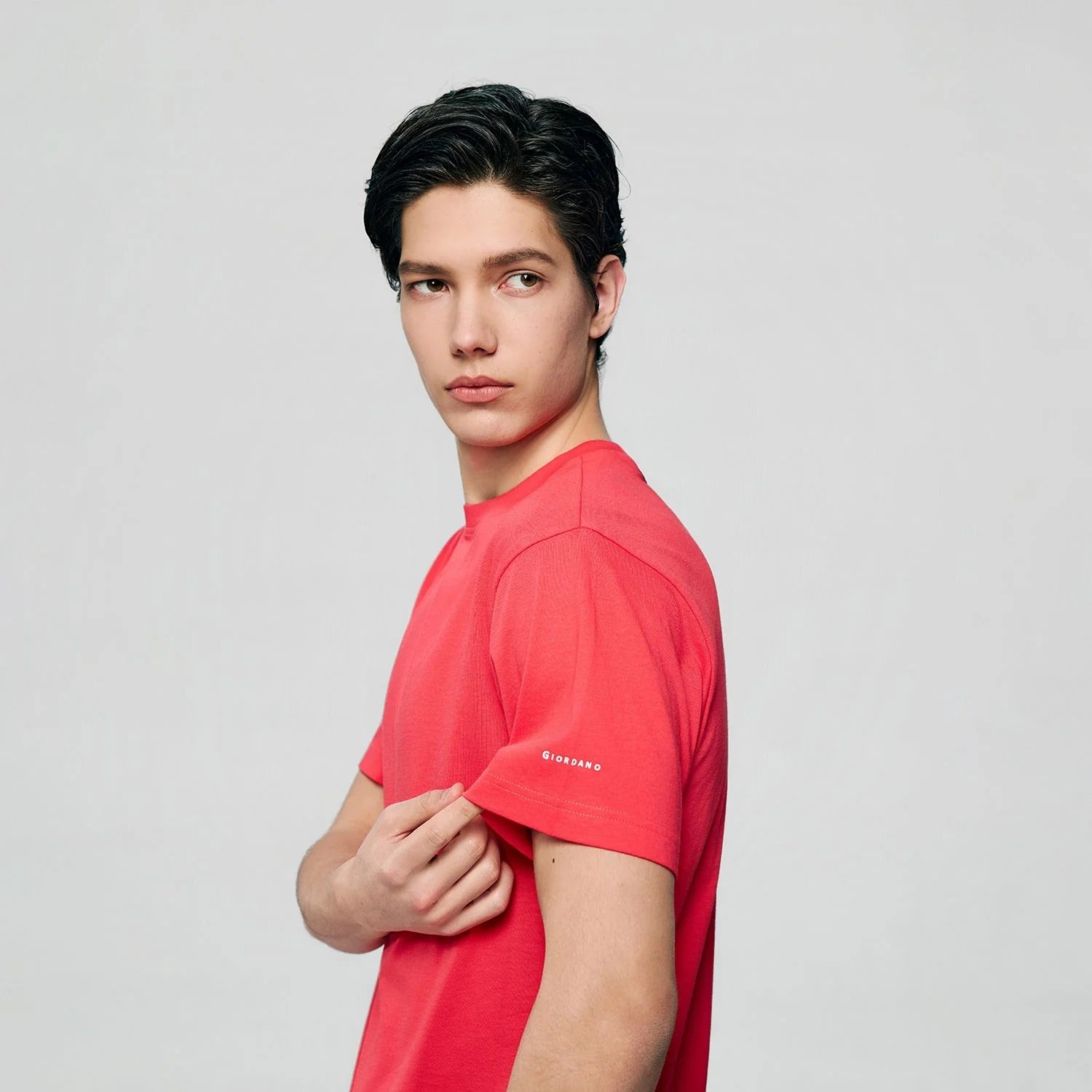 Men's Slim Fit Cotton Crew Neck Tee