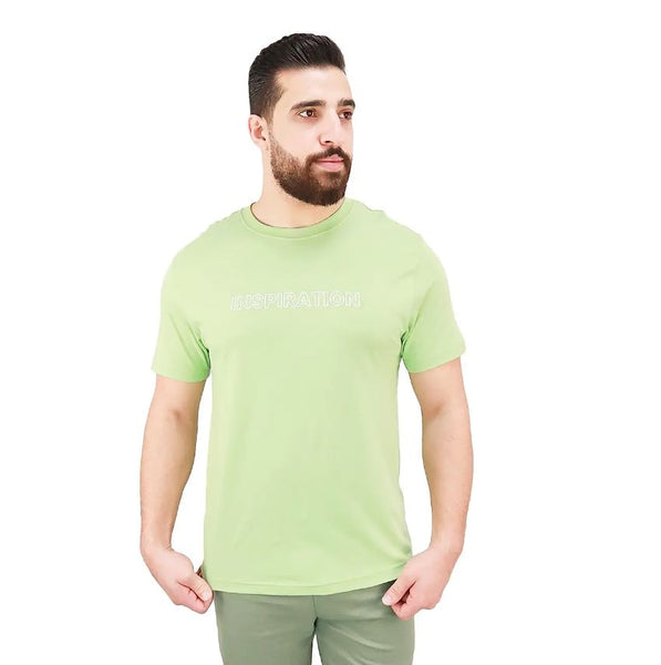 Cotton Jersey Crewneck Short Sleeve Slim Print Tees