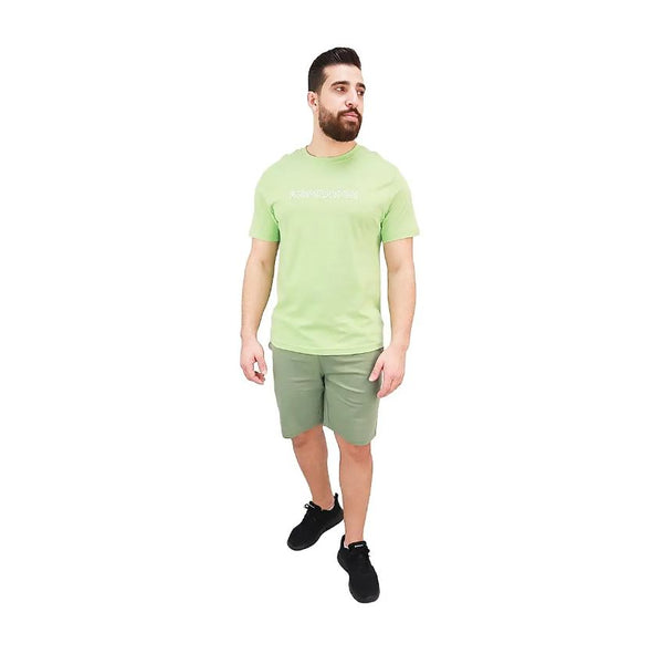 Cotton Jersey Crewneck Short Sleeve Slim Print Tees