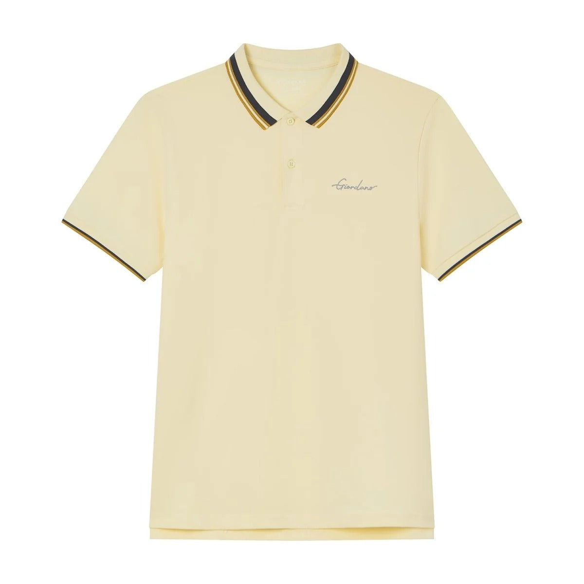 Men's Slim Pique Polo With Contrast Collar & Signature Embroidery