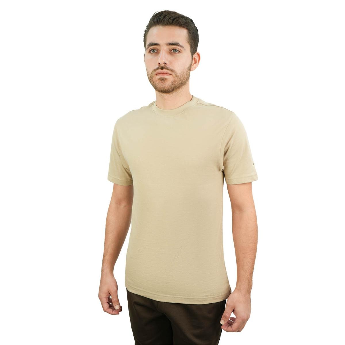 Cotton Jersey Crewneck Short Sleeve Slim Tee