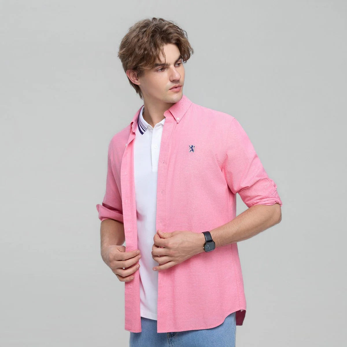 Men's Cotton Slim Oxford Shirt