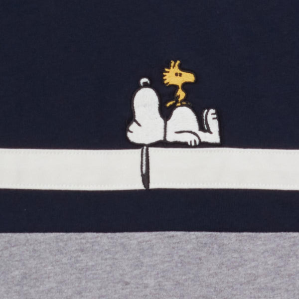 Cotton Jersey Flat Knitted Collar Short Sleeve Relax Bold Polo (Snoopy)