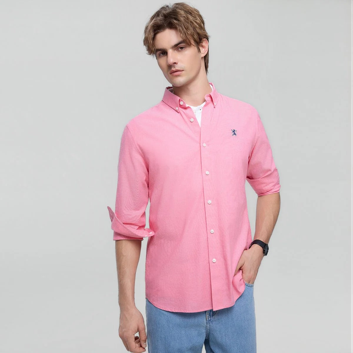 Men's Cotton Slim Oxford Shirt