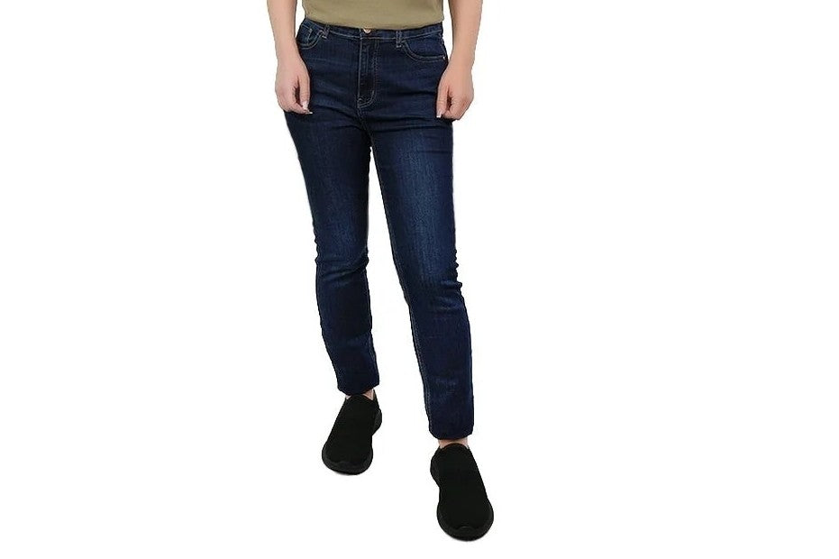 Women's High-Waist Slim Tapered Denim Jeans