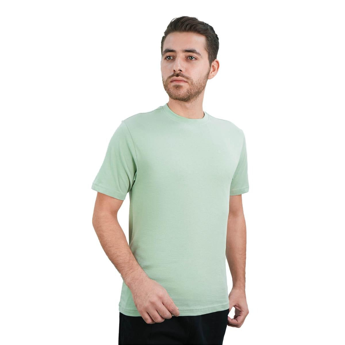Cotton Jersey Crewneck Short Sleeve Slim Tee