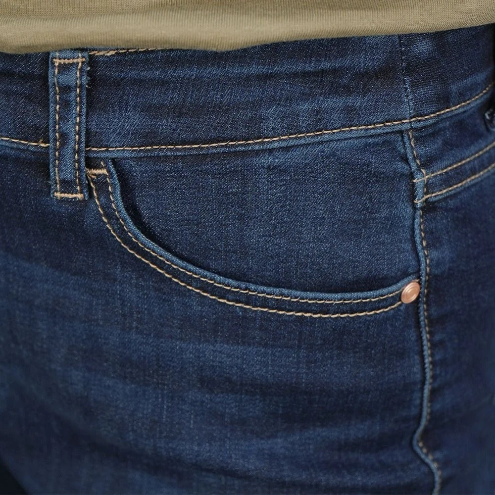 Women's High-Waist Slim Tapered Denim Jeans