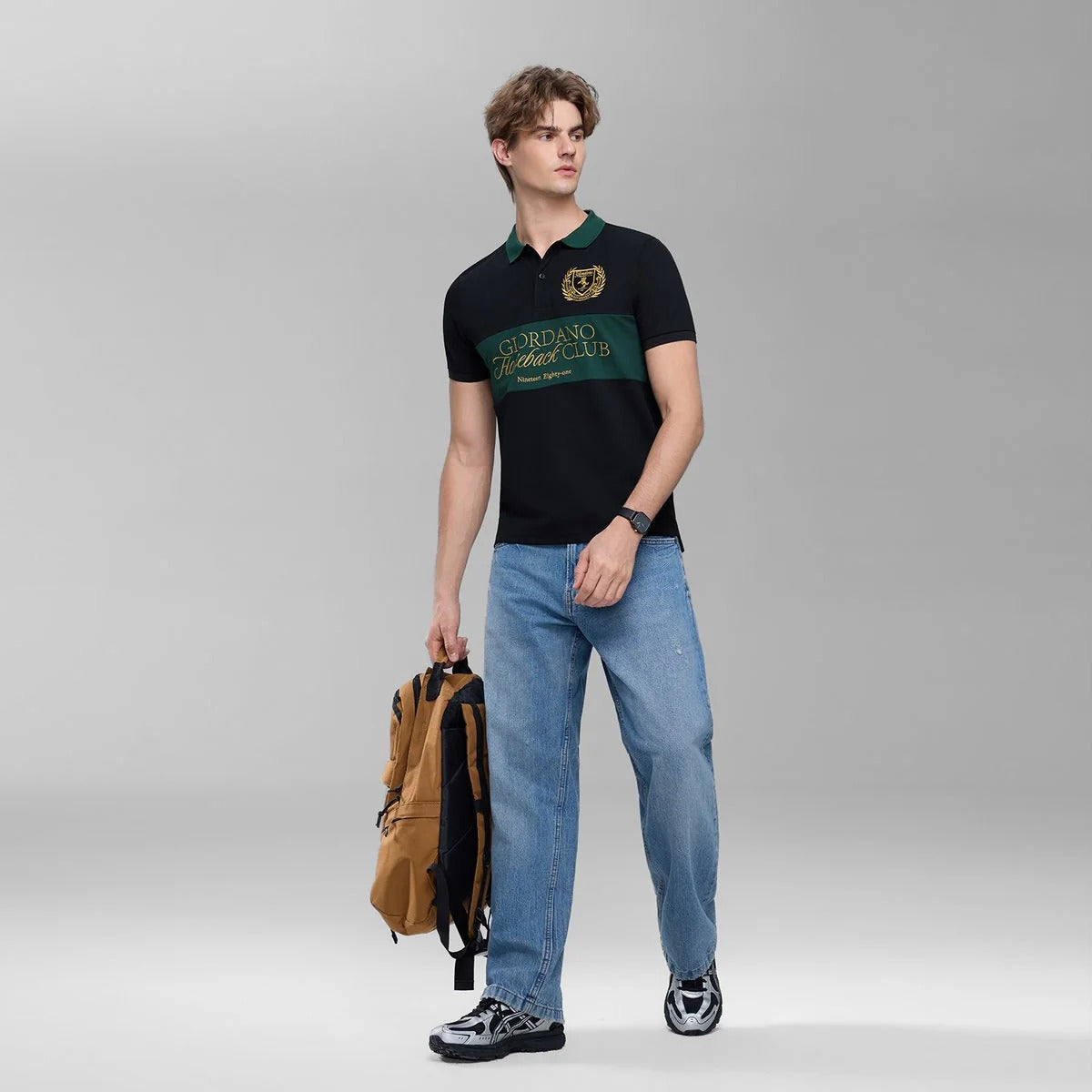Men's Slim Fit Embroidery Polo