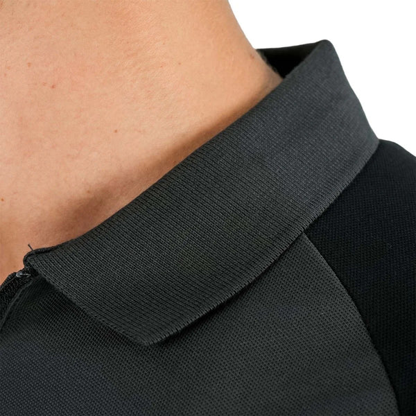 Cotton/Lycra Pique Flat Knitted Collar Short Sleeve Slim Embroidery Bold Polo