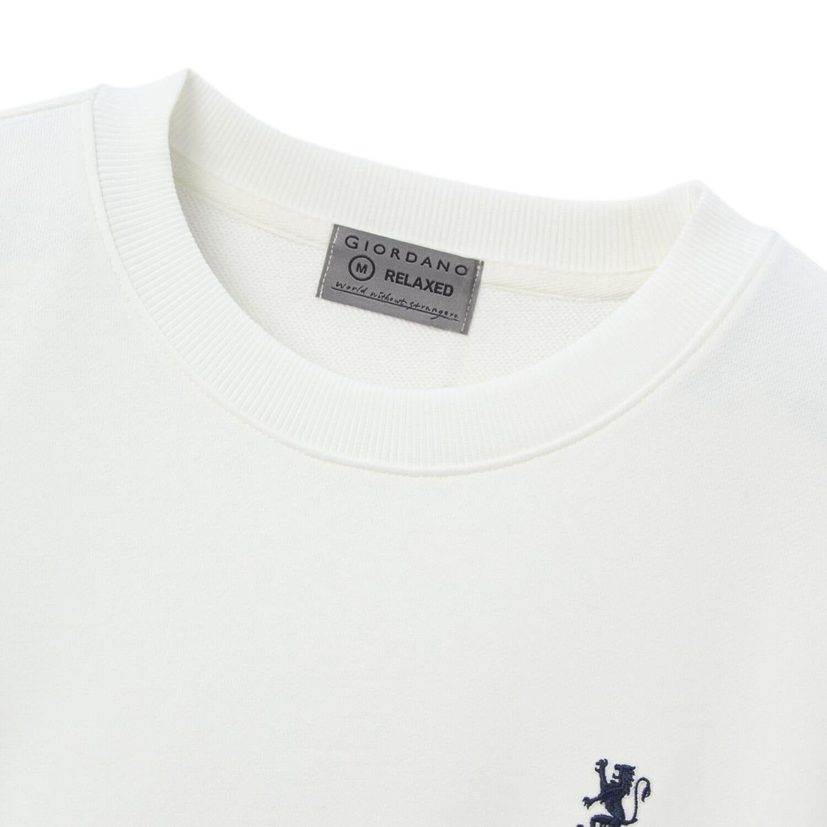 Men’S French Terry Crew Neck Relaxed Fit Sweatshirt