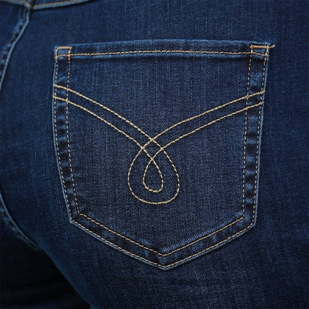 Women's High-Waist Slim Tapered Denim Jeans