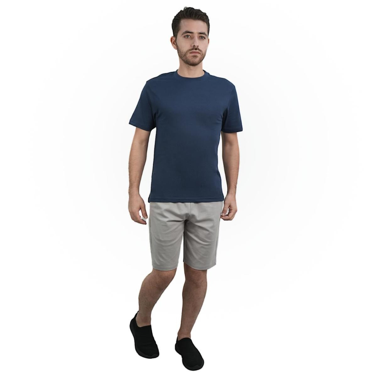Cotton Jersey Crewneck Short Sleeve Slim Tee