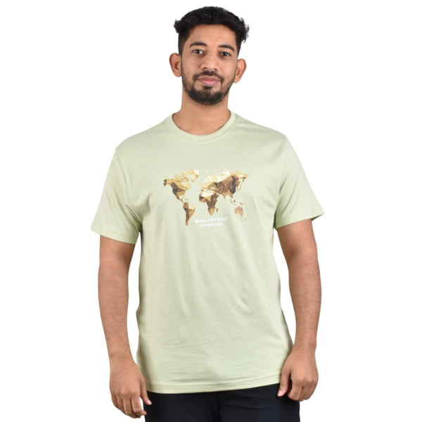 Cotton Jersey Crewneck Short Sleeve Slim Print Tees (WWS)