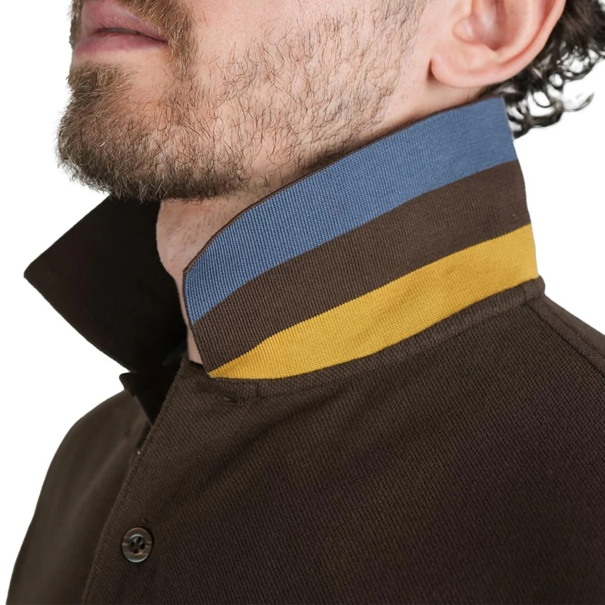 Cotton Pique Flat Knitted Collar Short Sleeve Slim Embroidery Solid Polo