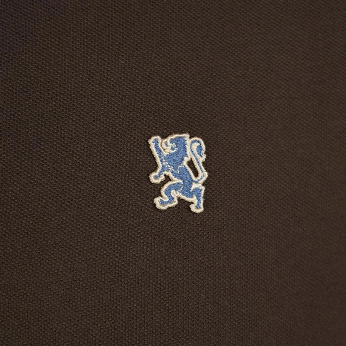 Cotton Pique Flat Knitted Collar Short Sleeve Slim Embroidery Solid Polo