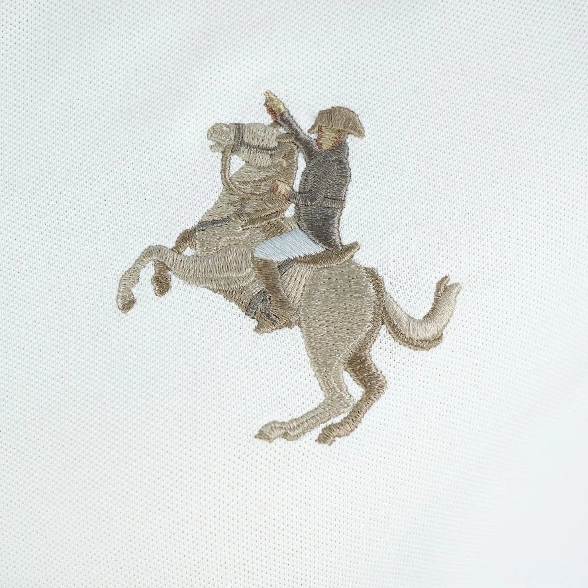 Women Cotton/Lycra Pique Flat Knitted Collar Short Sleeve Classic Slim Embroidery Bold Polo