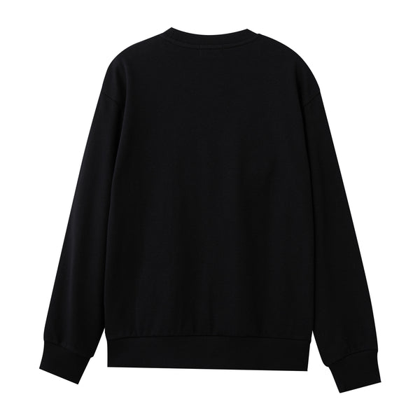 Cotton/Polyester French Terry Crewneck Long Sleeve Relax Embroidery Sweatshirt