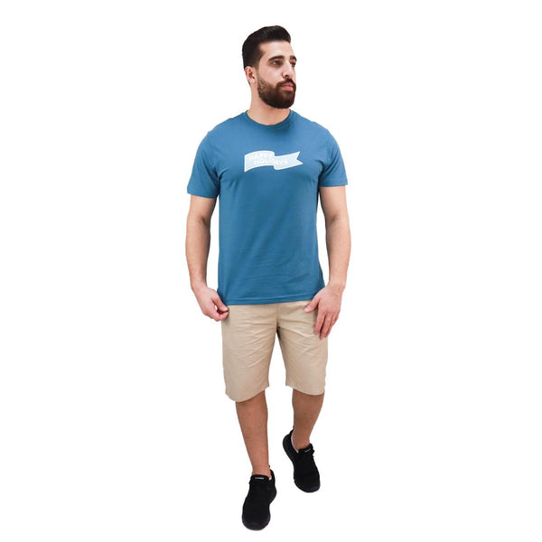 Cotton Jersey Crewneck Short Sleeve Slim Print Tees