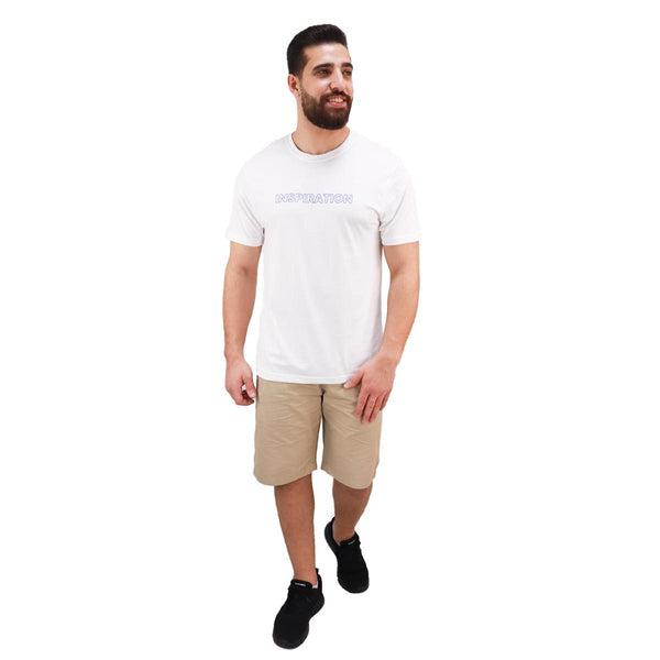 Cotton Jersey Crewneck Short Sleeve Slim Print Tees