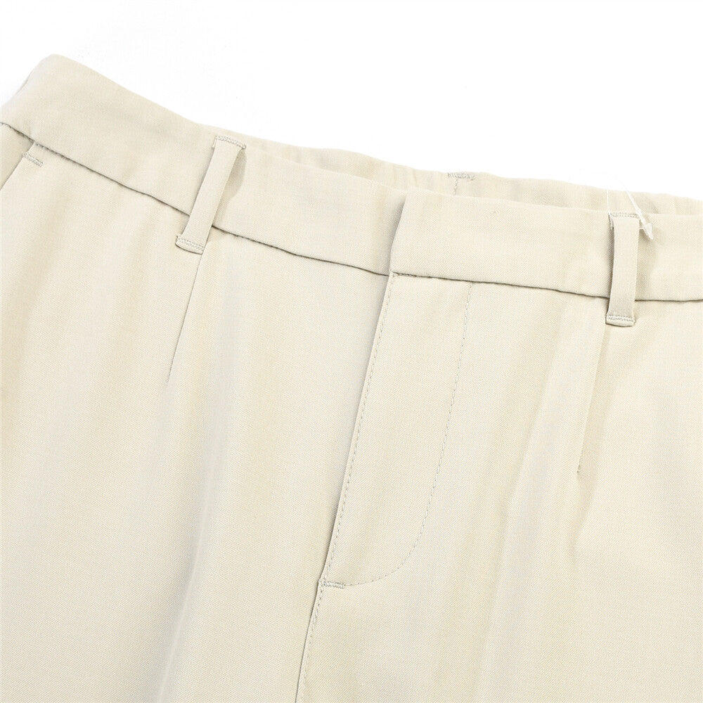 بنطلون نسائي ضيق بخصر مطاطي 180 مم، مصنوع من القطن والإيلاستين، بقصة ضيقة وجيب.