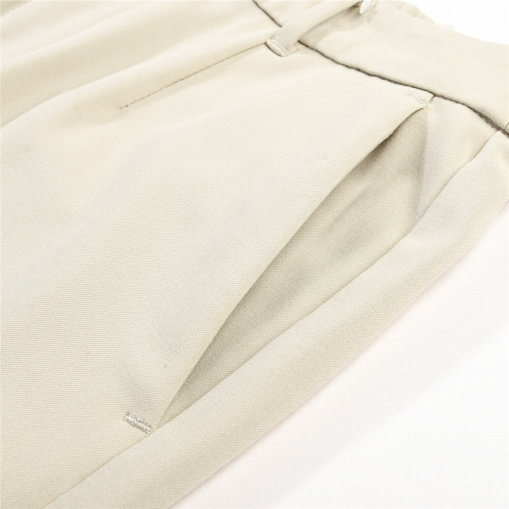 بنطلون نسائي ضيق بخصر مطاطي 180 مم، مصنوع من القطن والإيلاستين، بقصة ضيقة وجيب.