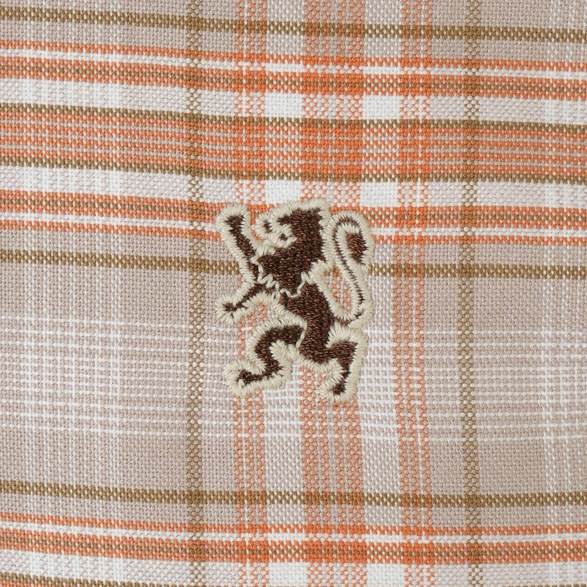 قميص أكسفورد رجالي بنقشة الأسد