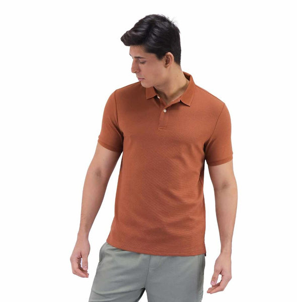 Cotton/Polyester/Spandex waffle Polo Short Sleeve Slim Embroidery Polo