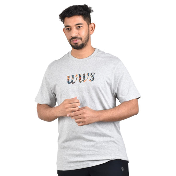 Cotton Jersey Crewneck Short Sleeve Slim Print Tees (WWS)