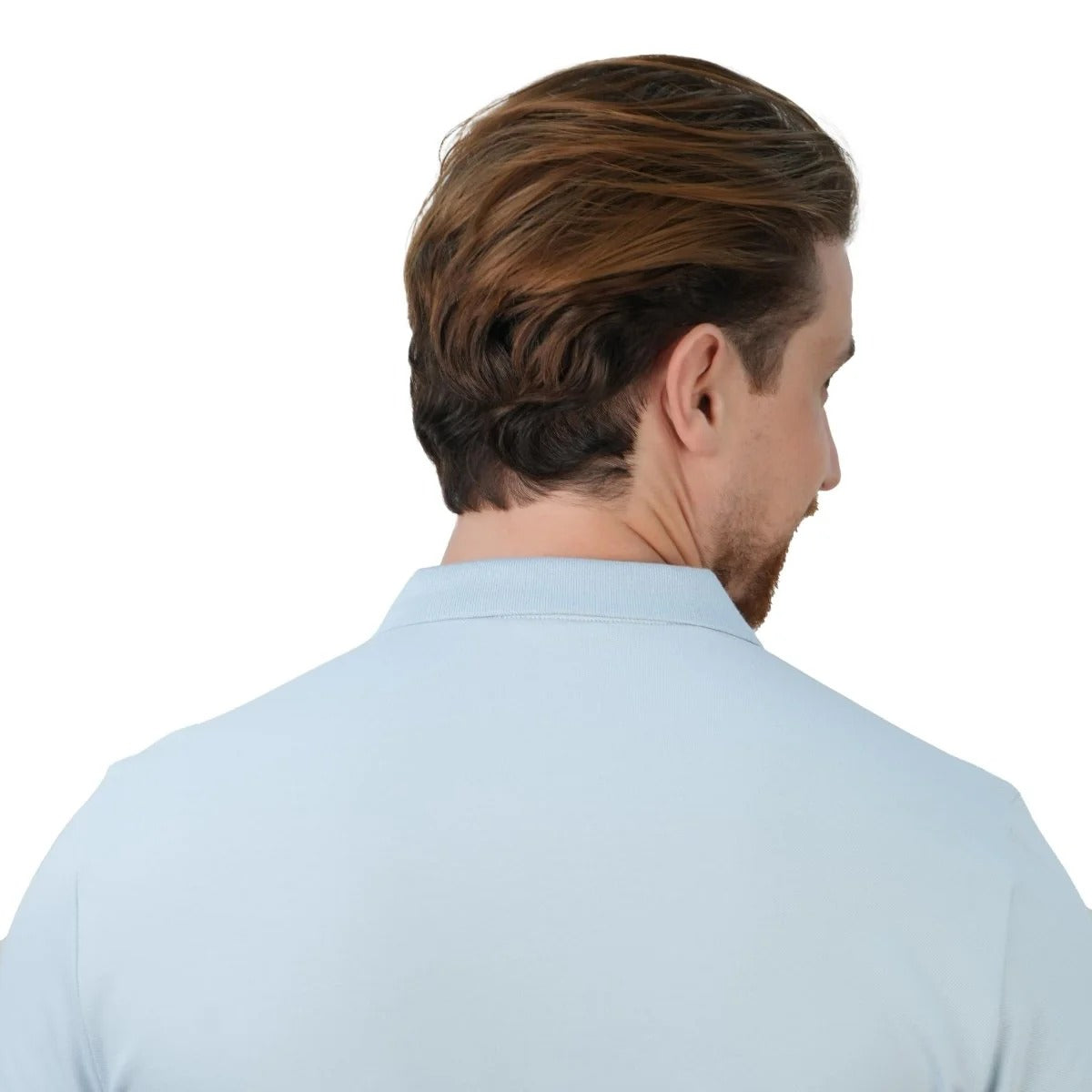 Cotton/Lycra Pique Flat Knitted Collar Short Sleeve Slim Embroidery Napoleon Polo