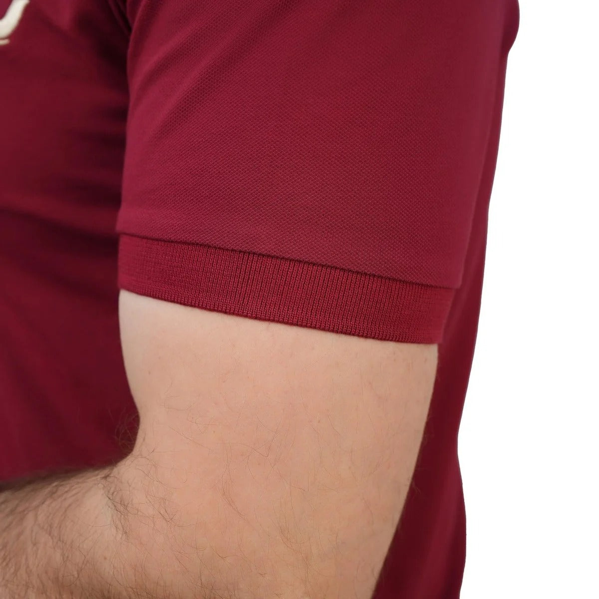 Cotton/Lycra Pique Flat Knitted Collar Short Sleeve Slim Embroidery Napoleon Polo