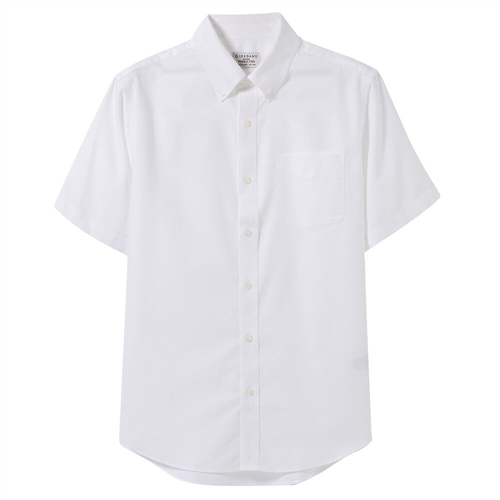 قميص بأكمام قصيرة مقاوم للتجاعيد (ممتاز)