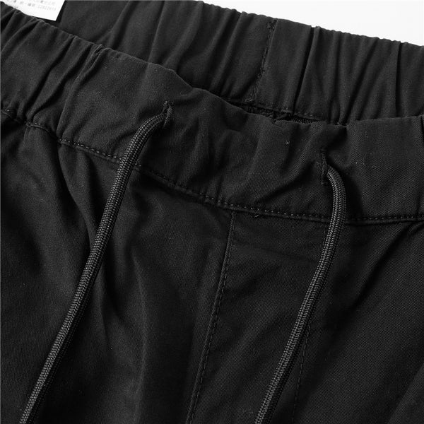 Elastic waist cotton casual shorts