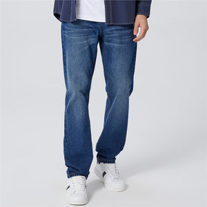 Men's Mid Rise Regular Tapered Jeans